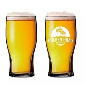 Four New Golden Road Brewing Tulip Shaped Pint Glasses~16 Oz~Bar~Beer